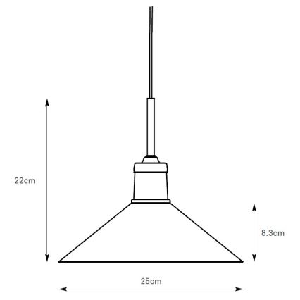 Markslöjd 108867 - Lampadario a sospensione con filo VELA 1xE27/40W/230V ottone/bianco