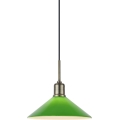 Markslöjd 108868 - Lampadario a sospensione con filo VELA 1xE27/40W/230V ottone/verde
