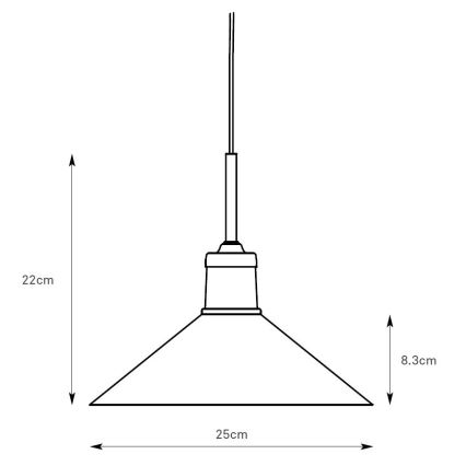 Markslöjd 108868 - Lampadario a sospensione con filo VELA 1xE27/40W/230V ottone/verde