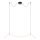 Markslöjd 108873 - Lampadario a sospensione dimmerabile con cavo MELT LED/13W/230V nero