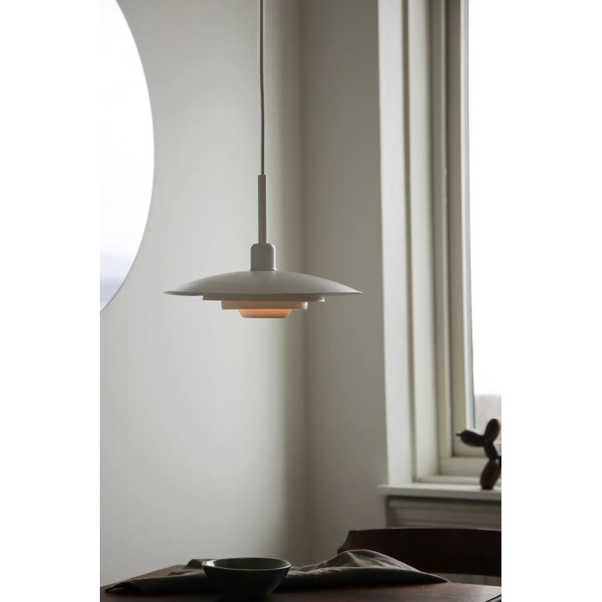 Markslöjd 108874 - Lampada a sospensione su cavo PINY 1xE27/60W/230V Ø 35 cm bianco