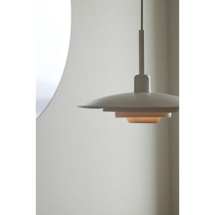 Markslöjd 108874 - Lampada a sospensione su cavo PINY 1xE27/60W/230V Ø 35 cm bianco