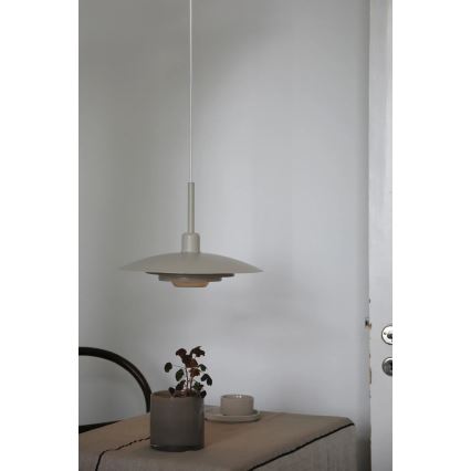 Markslöjd 108875 - Lampada a sospensione con cavo PINY 1xE27/60W/230V Ø 35 cm beige