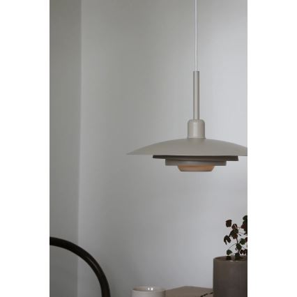 Markslöjd 108875 - Lampada a sospensione con cavo PINY 1xE27/60W/230V Ø 35 cm beige