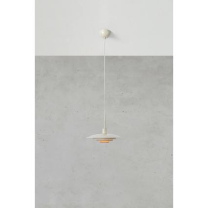 Markslöjd 108875 - Lampada a sospensione con cavo PINY 1xE27/60W/230V Ø 35 cm beige