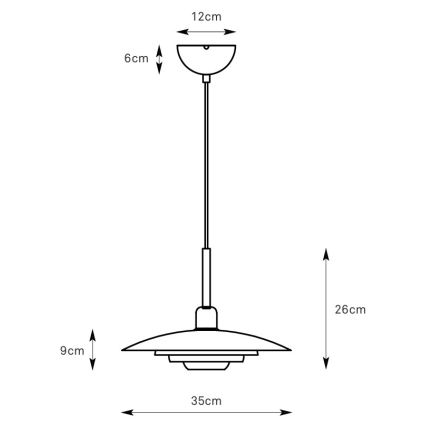 Markslöjd 108875 - Lampada a sospensione con cavo PINY 1xE27/60W/230V Ø 35 cm beige