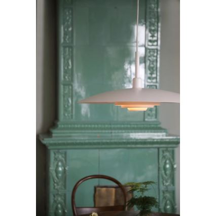 Markslöjd 108876 - Lampadario a sospensione su cavo PINY 1xE27/60W/230V diam. 57 cm bianco