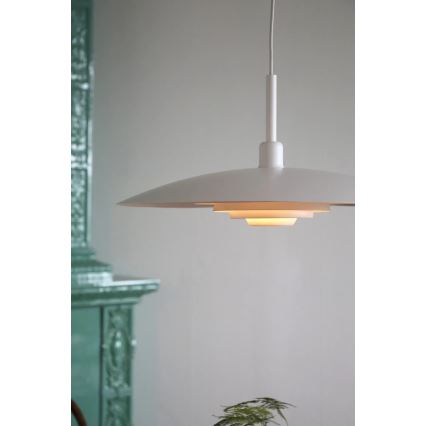 Markslöjd 108876 - Lampadario a sospensione su cavo PINY 1xE27/60W/230V diam. 57 cm bianco