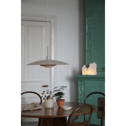 Markslöjd 108877 - Lampadario a sospensione su cavo PINY 1xE27/60W/230V Ø 57 cm beige