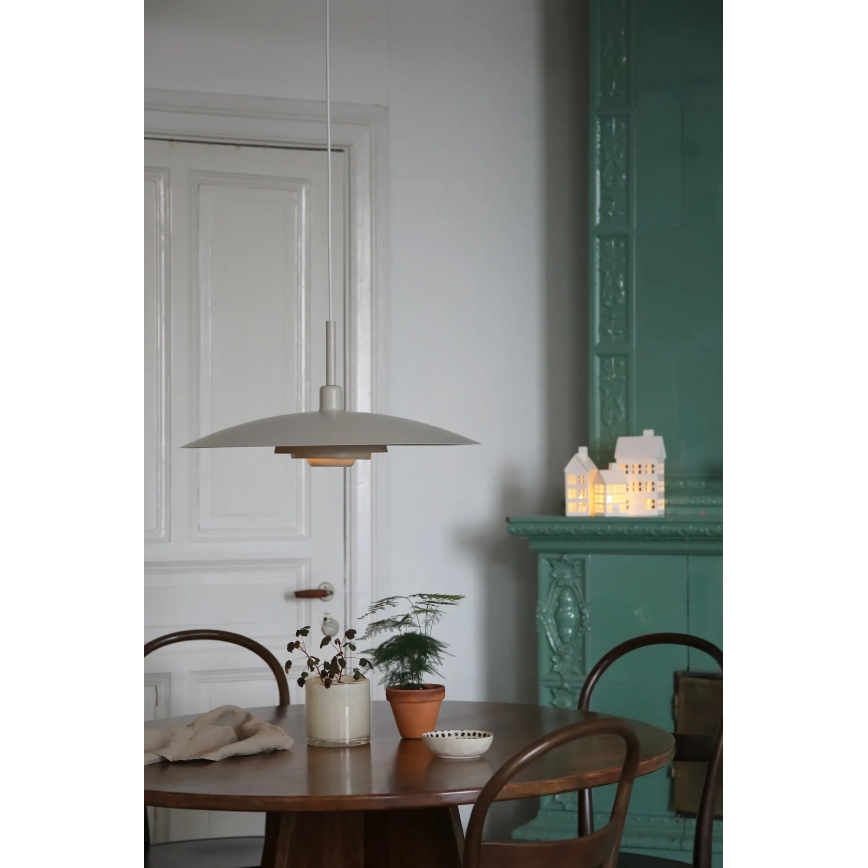 Markslöjd 108877 - Lampadario a sospensione su cavo PINY 1xE27/60W/230V Ø 57 cm beige