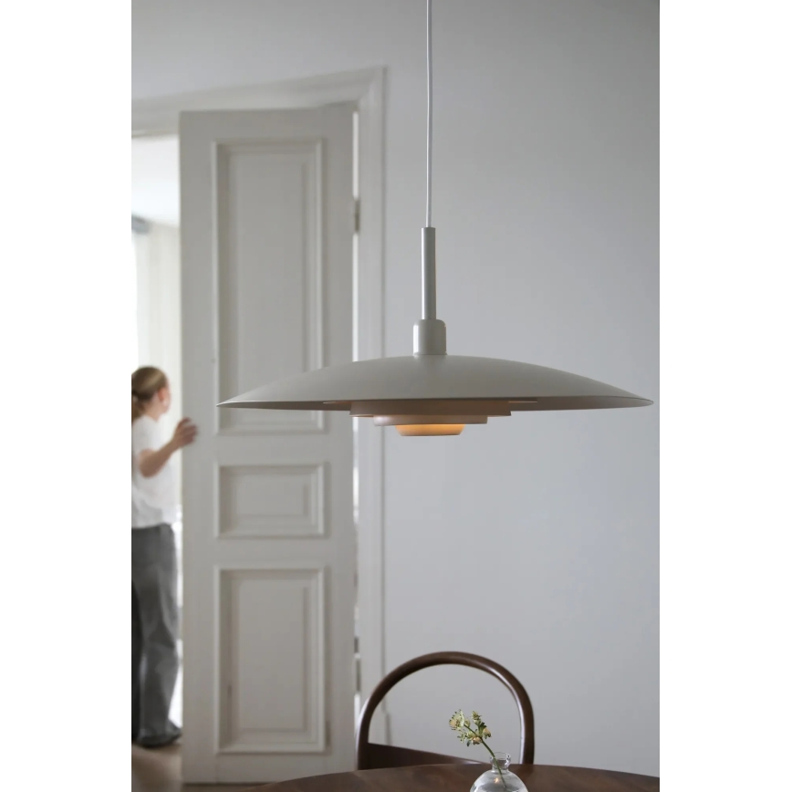 Markslöjd 108877 - Lampadario a sospensione su cavo PINY 1xE27/60W/230V Ø 57 cm beige