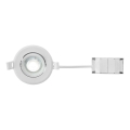 Markslöjd 108885 - Faretto da incasso dimmerabile per bagno PLUTO LED/4,9W/230V CRI 90 IP44 bianco