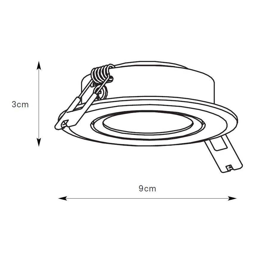 Markslöjd 108885 - Faretto da incasso dimmerabile per bagno PLUTO LED/4,9W/230V CRI 90 IP44 bianco