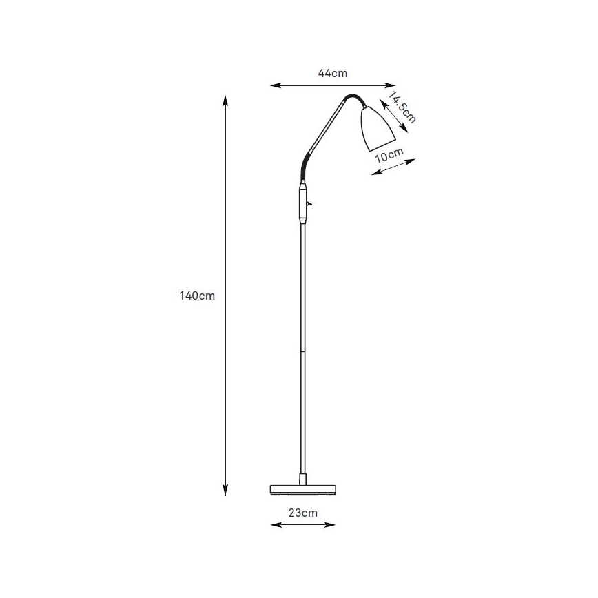 Markslöjd 108887 - Lampada a piantana dimmerabile a LED PATRO LED/4,9W/230V CRI 90 beige