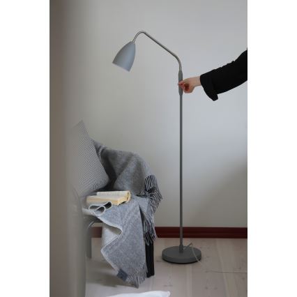 Markslöjd 108888 - Lampada da terra dimmerabile PATRO LED/4,9W/230V CRI 90 grigia