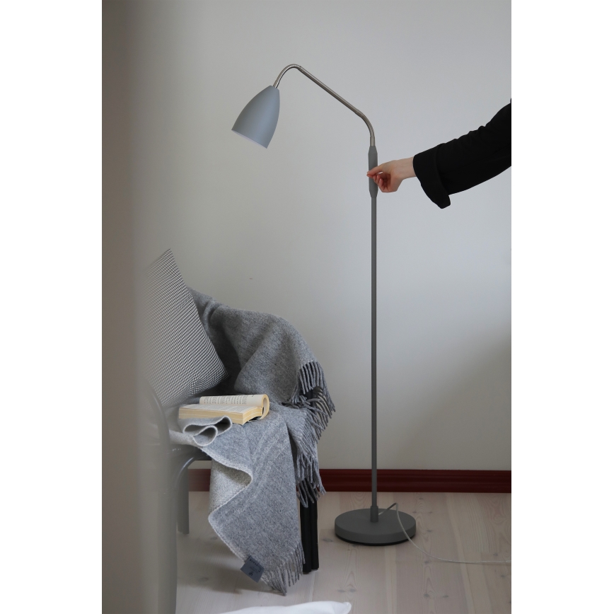 Markslöjd 108888 - Lampada da terra dimmerabile PATRO LED/4,9W/230V CRI 90 grigia