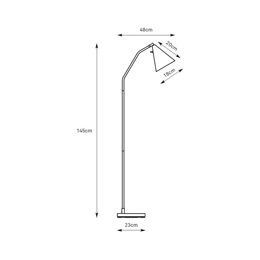Markslöjd 108890 - Lampada da terra dimmerabile a LED FUNIL LED/4,9W/230V CRI 90 beige