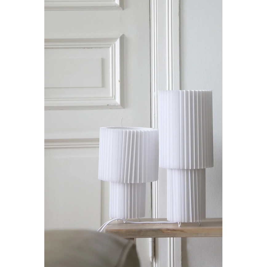 Markslöjd 108895 - Lampada da tavolo CATIS 1xE27/60W/230V 32 cm bianca