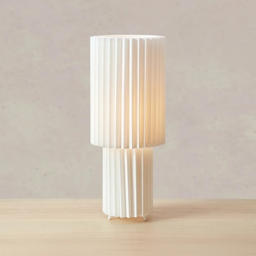 Markslöjd 108897 - Lampada da tavolo CATIS 1xE27/60W/230V 45 cm bianca