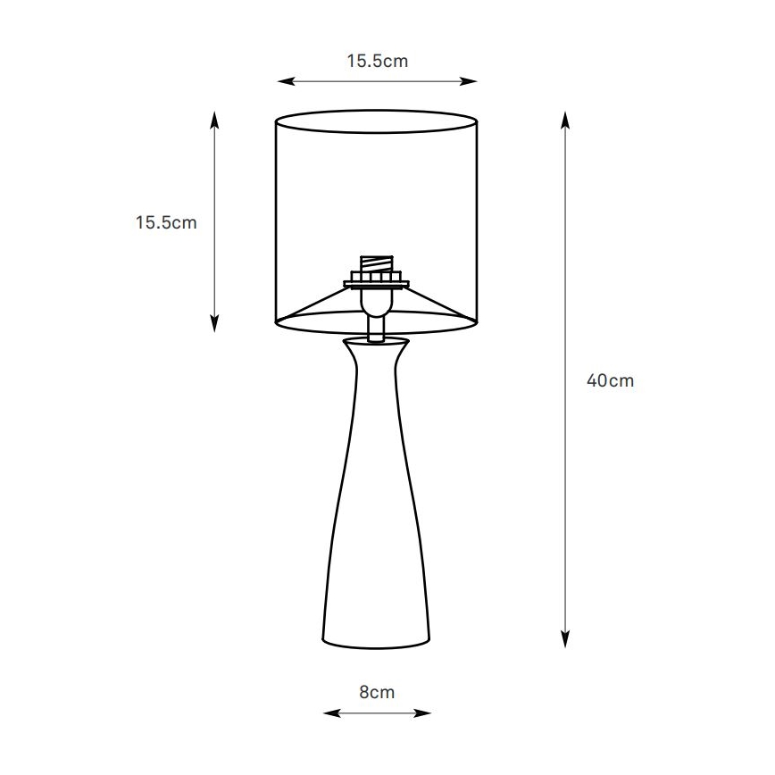 Markslöjd 108906 - Lampada da tavolo BIRILLO 1xE14/60W/230V crema