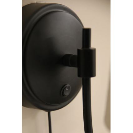 Markslöjd 108907 - Applique da parete AMAR 1xE14/40W/230V beige/nero