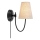 Markslöjd 108907 - Lampada da parete AMAR 1xE14/40W/230V lino/nero