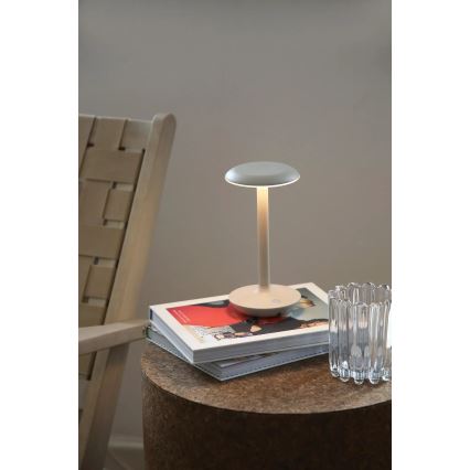 Markslöjd 108917 - LED Dimmerabile per esterni ricaricabile lampada da tavolo PETIT LED/2W/1800 mAh 2200/2700/3000K IP44 grigio