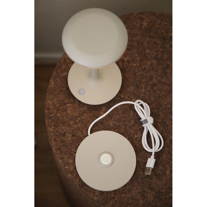Markslöjd 108917 - LED Dimmerabile per esterni ricaricabile lampada da tavolo PETIT LED/2W/1800 mAh 2200/2700/3000K IP44 grigio