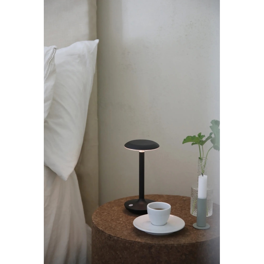 Markslöjd 108918 - LED Dimmerabile per esterni ricaricabile lampada da tavolo PETIT LED/2W/1800 mAh 2200/2700/3000K IP44 nero