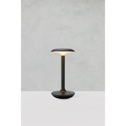 Markslöjd 108918 - LED Dimmerabile per esterni ricaricabile lampada da tavolo PETIT LED/2W/1800 mAh 2200/2700/3000K IP44 nero