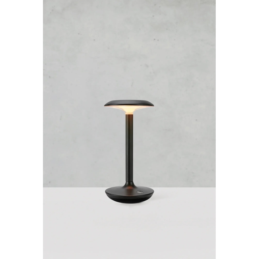 Markslöjd 108918 - LED Dimmerabile per esterni ricaricabile lampada da tavolo PETIT LED/2W/1800 mAh 2200/2700/3000K IP44 nero