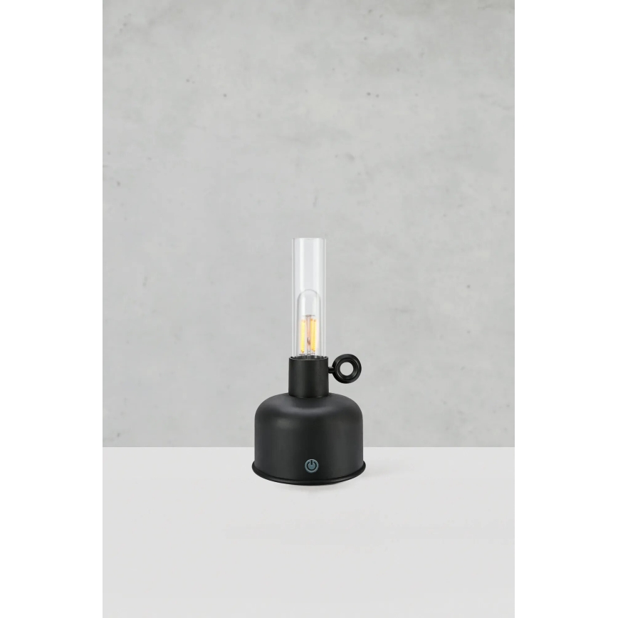 Markslöjd 108919 - LED Dimmerabile per esterni ricaricabile lampada da tavolo ASTRID LED/2W/1200 mAh IP44 nero