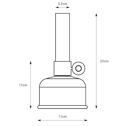 Markslöjd 108919 - LED Dimmerabile per esterni ricaricabile lampada da tavolo ASTRID LED/2W/1200 mAh IP44 nero
