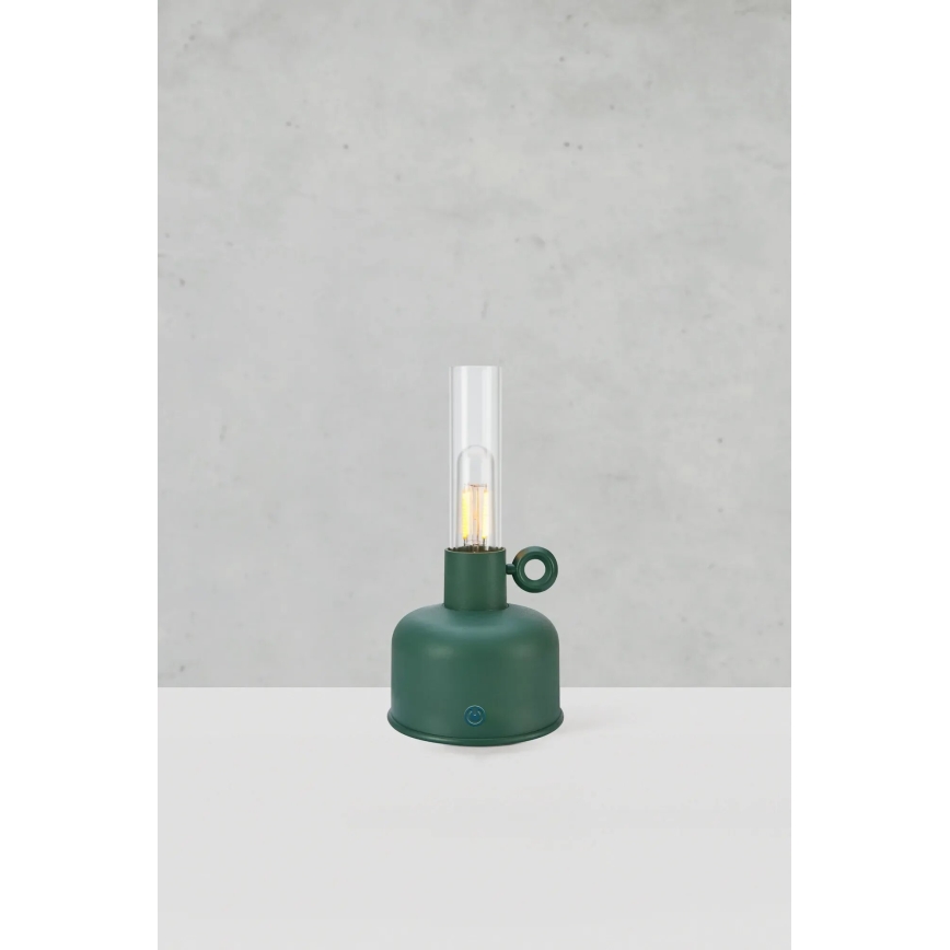 Markslöjd 108920 - LED Dimmerabile per esterni ricaricabile lampada da tavolo ASTRID LED/2W/1200 mAh IP44 verde