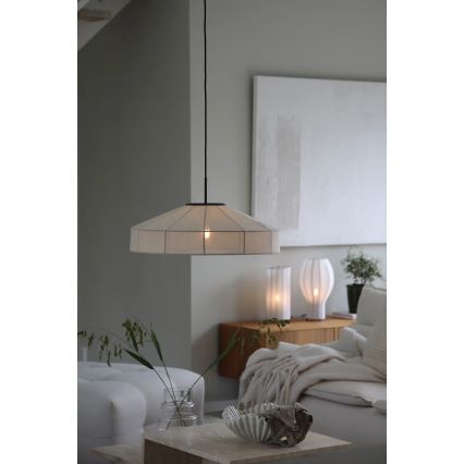 Markslöjd 108955 - Lampada a sospensione ALIA con cavo 1xE27/60W/230V Ø 57 cm crema/nero