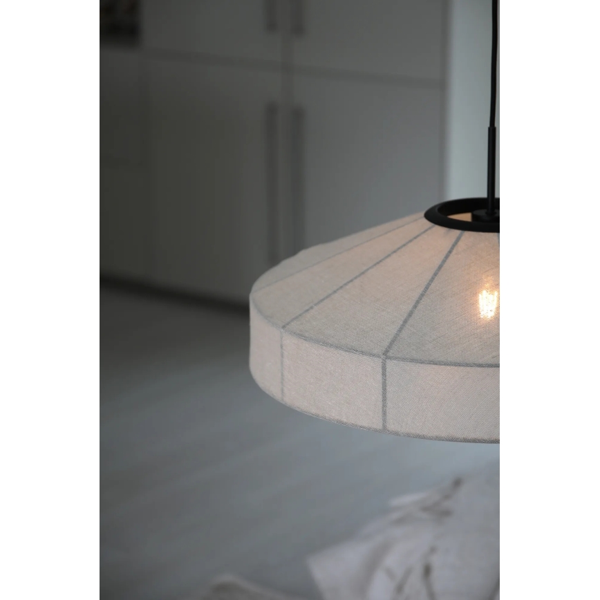 Markslöjd 108955 - Lampada a sospensione ALIA con cavo 1xE27/60W/230V Ø 57 cm crema/nero