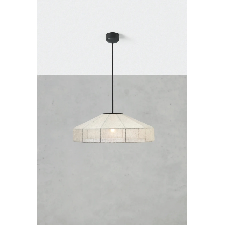 Markslöjd 108955 - Lampada a sospensione ALIA con cavo 1xE27/60W/230V Ø 57 cm crema/nero