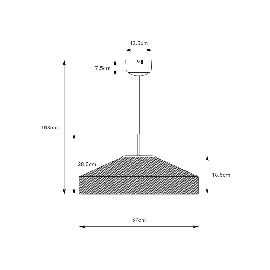 Markslöjd 108955 - Lampada a sospensione ALIA con cavo 1xE27/60W/230V Ø 57 cm crema/nero