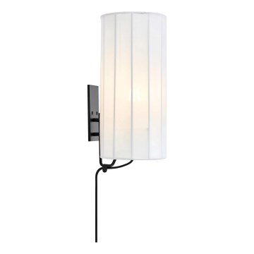 Markslöjd 108960 - Lampada da parete HIKARI 1xE27/60W/230V bianco/nero