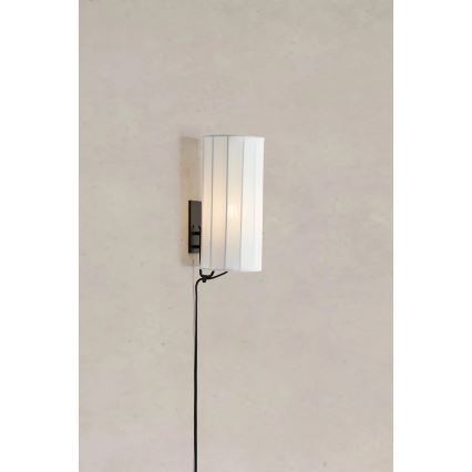 Markslöjd 108960 - Lampada da parete HIKARI 1xE27/60W/230V bianco/nero