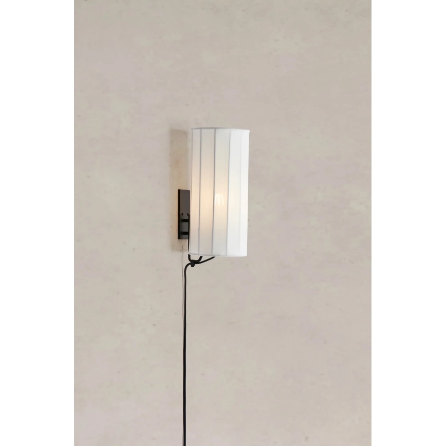 Markslöjd 108960 - Lampada da parete HIKARI 1xE27/60W/230V bianco/nero