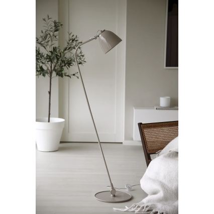 Markslöjd 108966 - Lampada da terra TILT 1xE27/60W/230V grigia