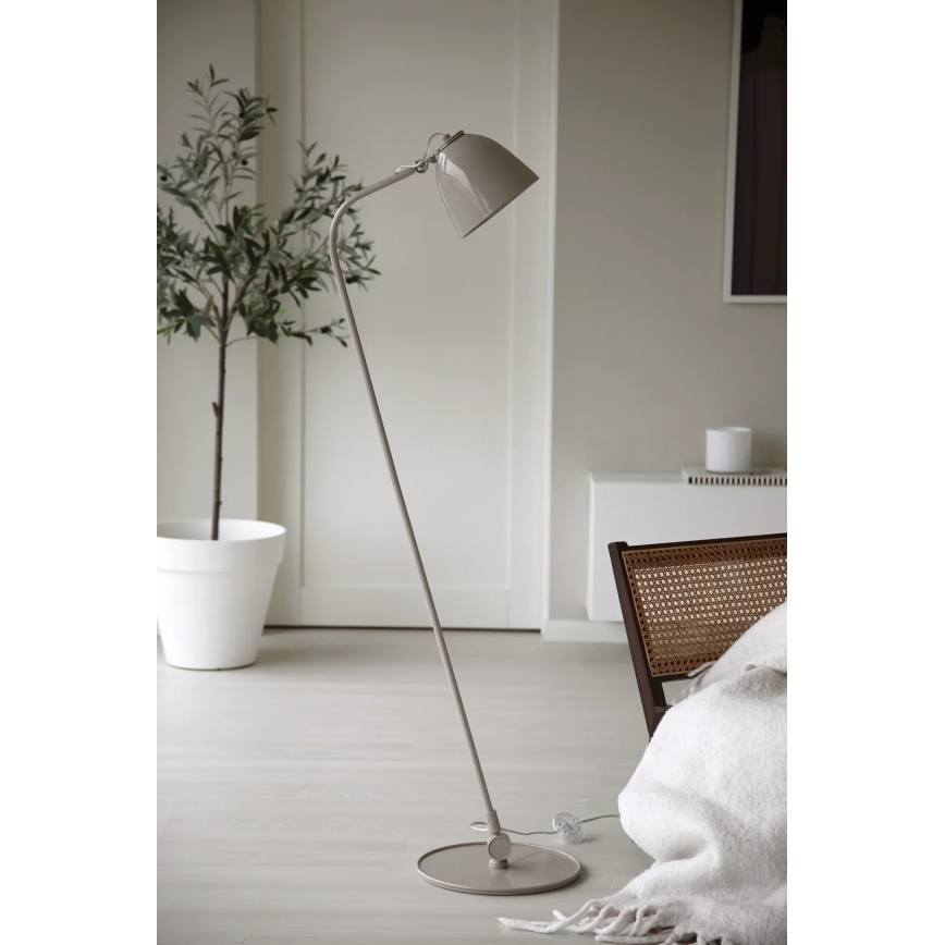 Markslöjd 108966 - Lampada da terra TILT 1xE27/60W/230V grigia