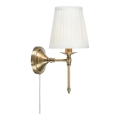 Markslöjd 108968 - Applique da parete MANOR 1xE14/40W/230V bianco/ottone