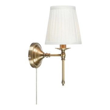 Markslöjd 108968 - Applique da parete MANOR 1xE14/40W/230V bianco/ottone