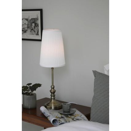Markslöjd 108969 - Lampada da tavolo NOBLE 1xE14/40W/230V 56 cm bianco/ottone