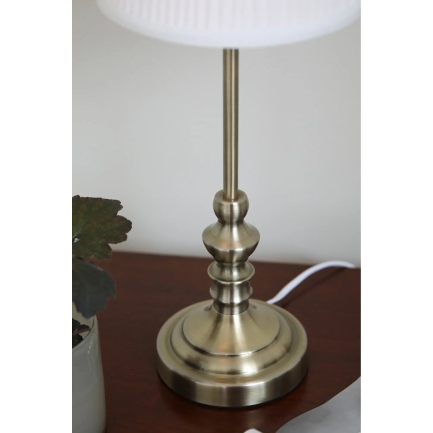 Markslöjd 108969 - Lampada da tavolo NOBLE 1xE14/40W/230V 56 cm bianco/ottone