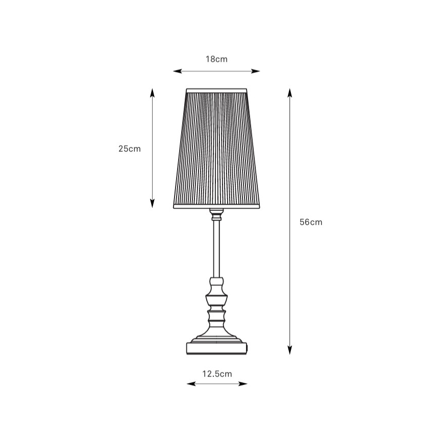 Markslöjd 108969 - Lampada da tavolo NOBLE 1xE14/40W/230V 56 cm bianco/ottone
