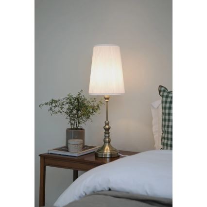 Markslöjd 108970 - Lampada da tavolo NOBLE 1xE14/40W/230V 66 cm bianco/ottone