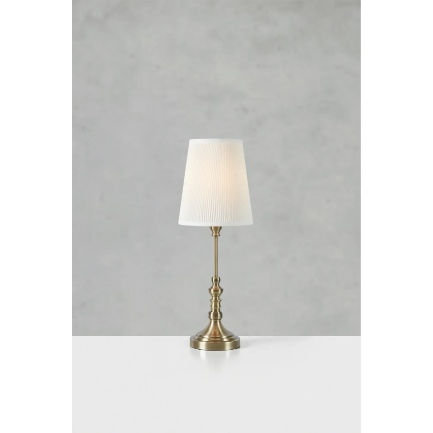 Markslöjd 108970 - Lampada da tavolo NOBLE 1xE14/40W/230V 66 cm bianco/ottone